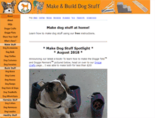 Tablet Screenshot of make-and-build-dog-stuff.com
